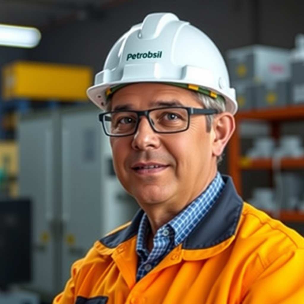 Carlos Almeida, Diretor de Logística da Petrobrsiil, homem brasileiro de 42 anos, especialista em gestão de frotas e otimização de rotas