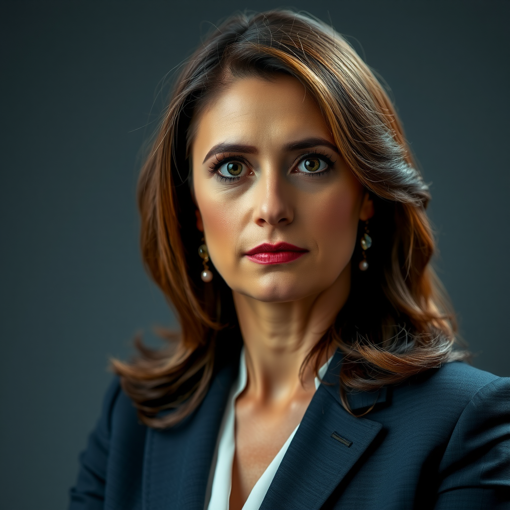 Ana Paula Rodrigues, Diretora Financeira da Petrobrsiil, mulher executiva brasileira de 40 anos, com postura profissional e séria